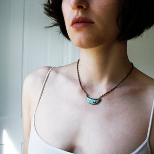 Small Cresent Necklace - Short Custom Jewelry Asheville NC