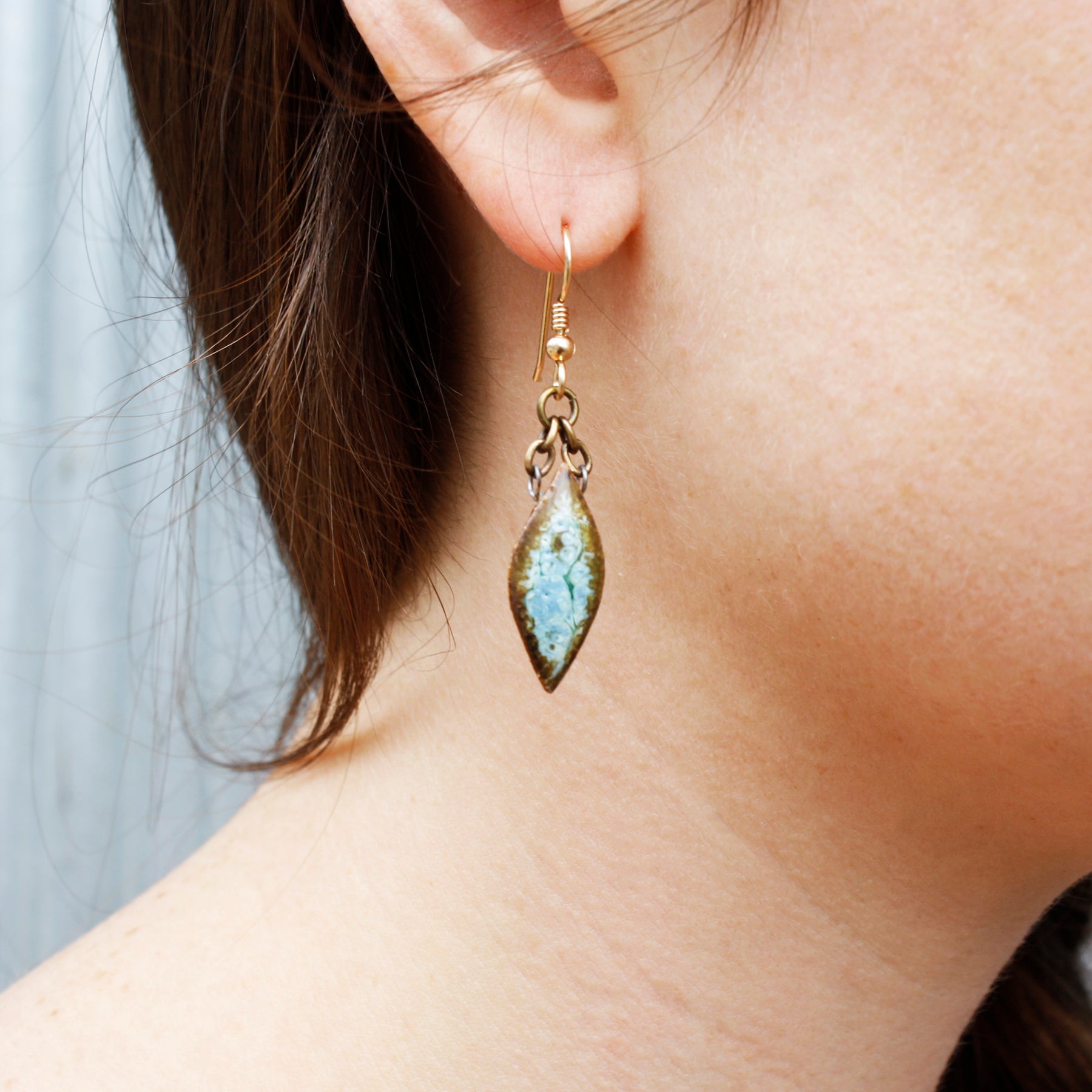 El Regalo Tiny Olive Leaf Ear Climber Simple Minimal Ear Crawler Stud  Earring for Girls & Women : Amazon.in: Fashion