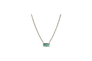 Small Rectangle Necklace Custom Jewelry Asheville NC